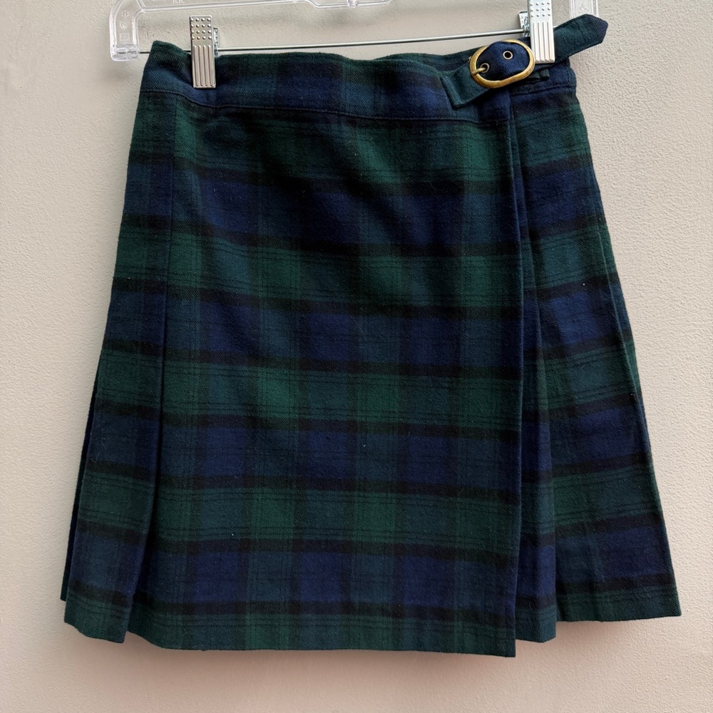 *New* Hill House The Blair Skirt in Stewart Plaid, Size Small